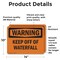 Signmission Keep Off Of Waterfall, 14 in W x Rectangle, Vinyl Decal OS-2PACK-WS-D-1014-L-12216 - alternate 2